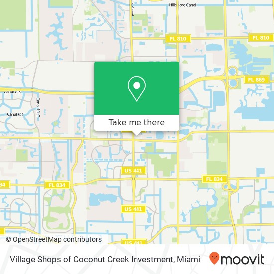 Mapa de Village Shops of Coconut Creek Investment