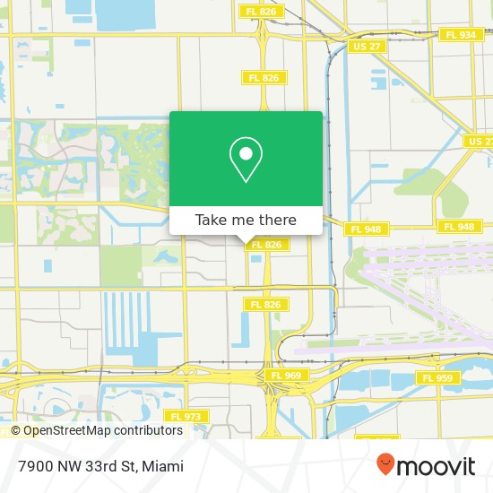 Mapa de 7900 NW 33rd St