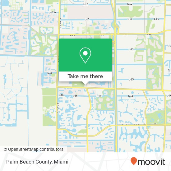 Mapa de Palm Beach County