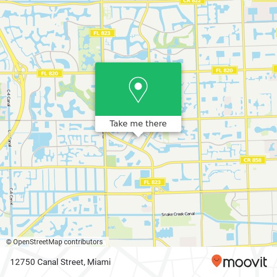 12750 Canal Street map