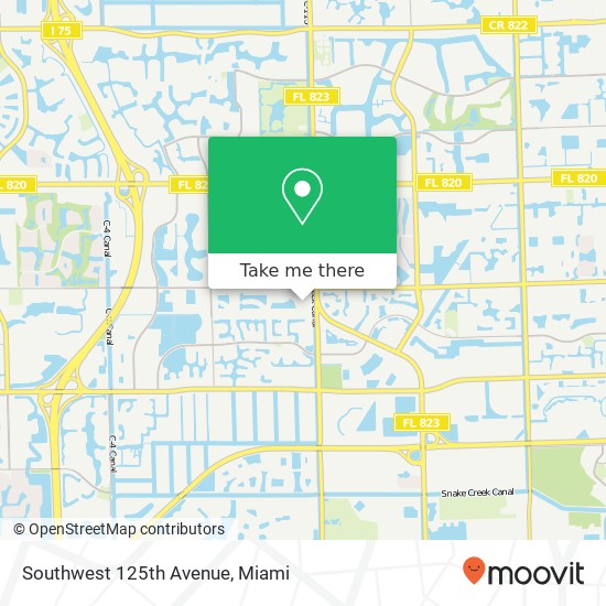 Mapa de Southwest 125th Avenue