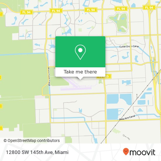 Mapa de 12800 SW 145th Ave