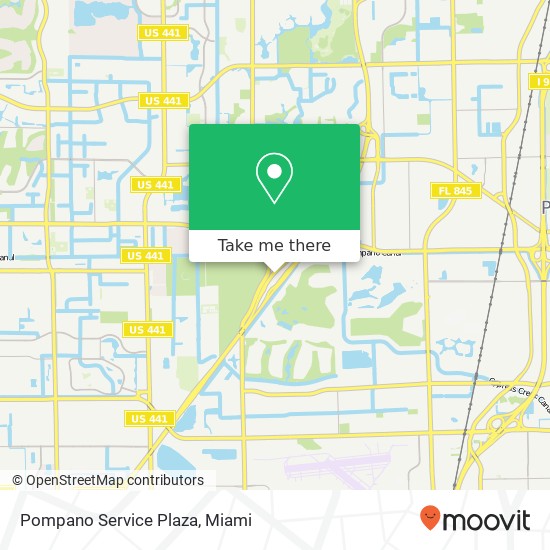 Pompano Service Plaza map