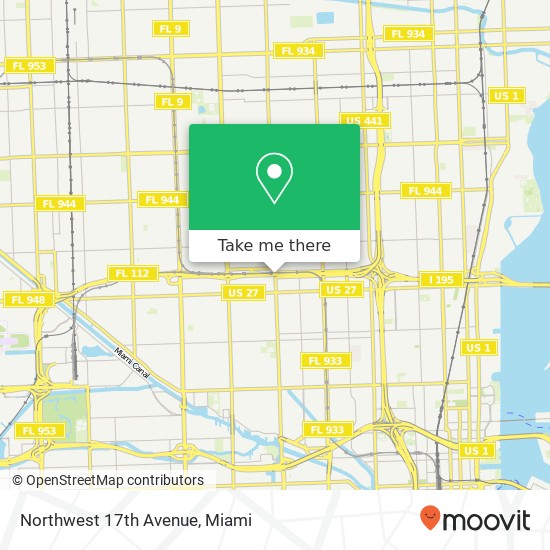 Mapa de Northwest 17th Avenue