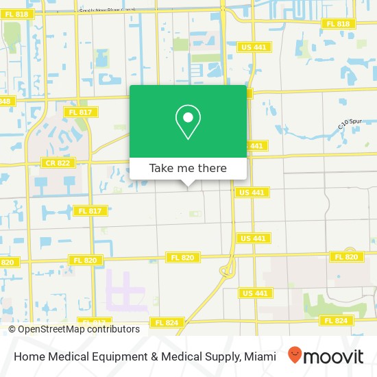 Home Medical Equipment & Medical Supply map