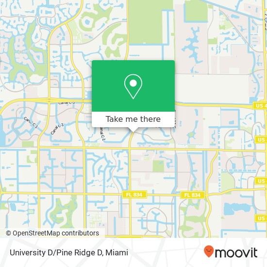 University D/Pine Ridge D map