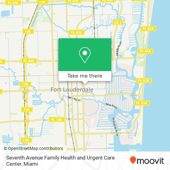 Seventh Avenue Family Health and Urgent Care Center map