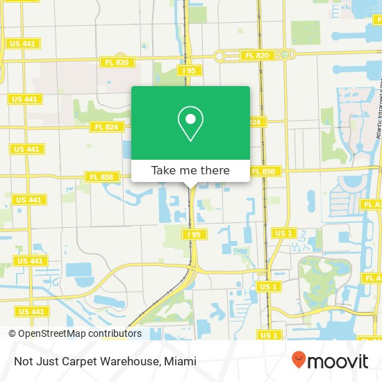 Mapa de Not Just Carpet Warehouse