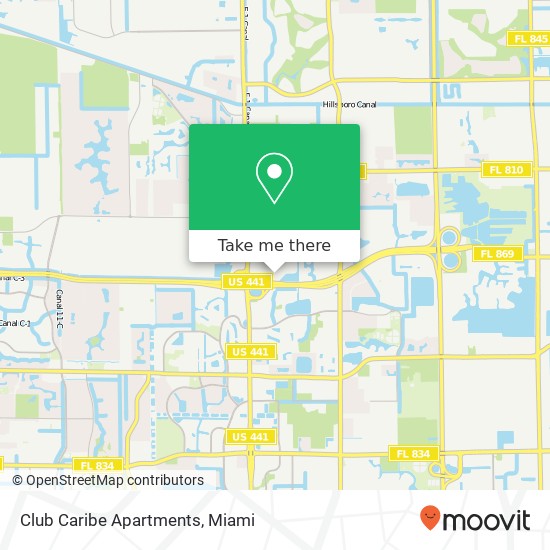 Mapa de Club Caribe Apartments