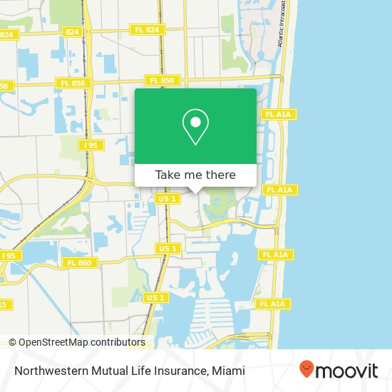 Northwestern Mutual Life Insurance map