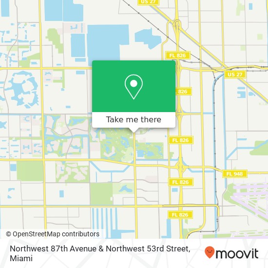 Mapa de Northwest 87th Avenue & Northwest 53rd Street