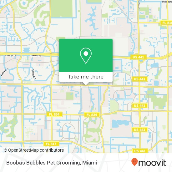 Mapa de Booba's Bubbles Pet Grooming