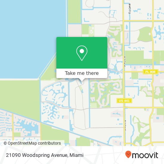 Mapa de 21090 Woodspring Avenue