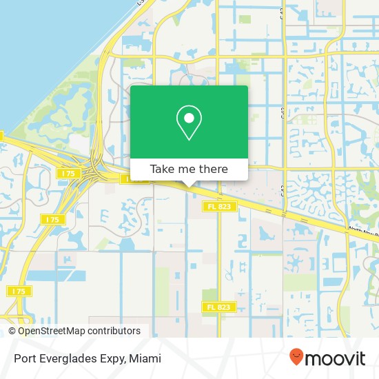 Port Everglades Expy map