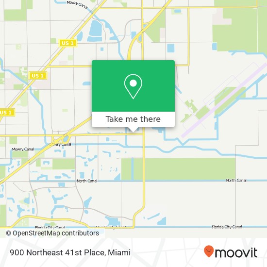 900 Northeast 41st Place map