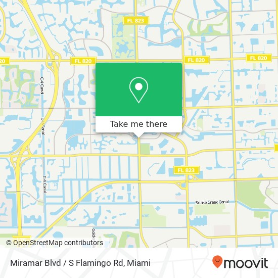 Mapa de Miramar Blvd / S Flamingo Rd