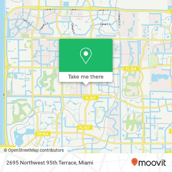 2695 Northwest 95th Terrace map