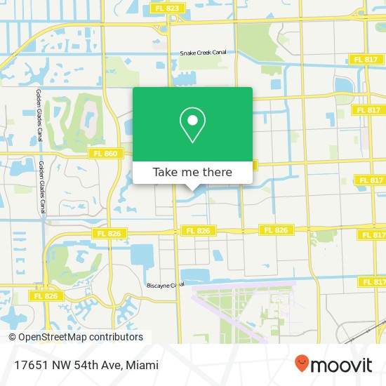 17651 NW 54th Ave map