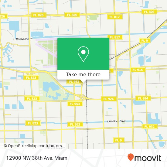 12900 NW 38th Ave map