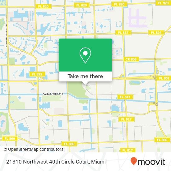 21310 Northwest 40th Circle Court map