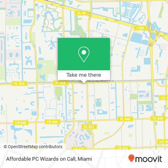 Affordable PC Wizards on Call map