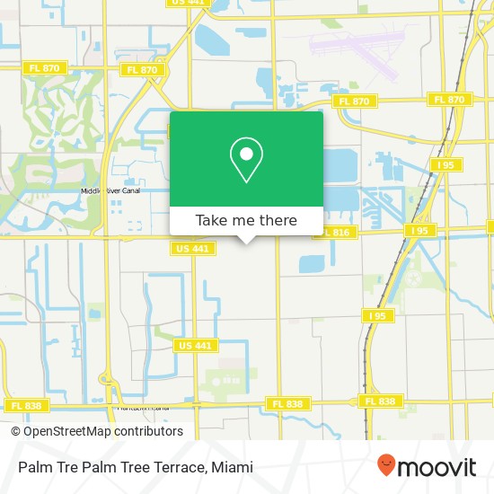 Mapa de Palm Tre Palm Tree Terrace