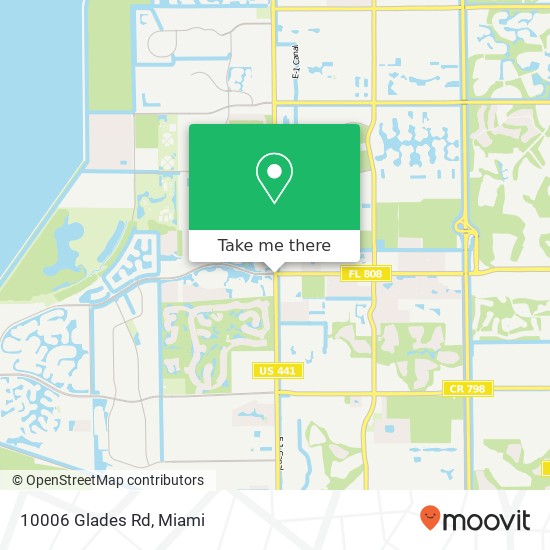 Mapa de 10006 Glades Rd