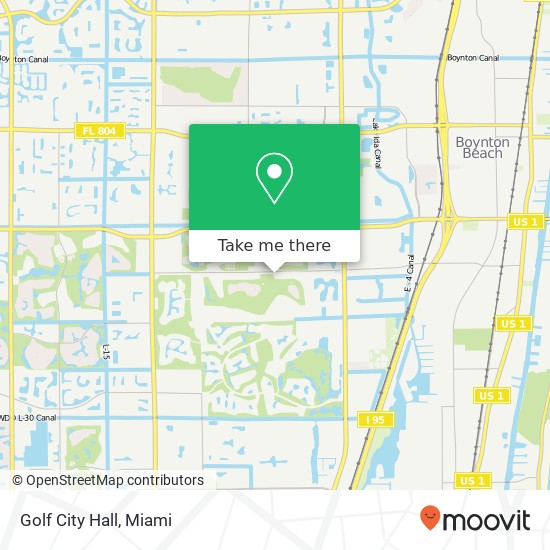 Golf City Hall map