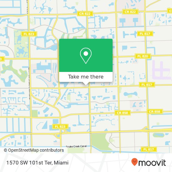 1570 SW 101st Ter map