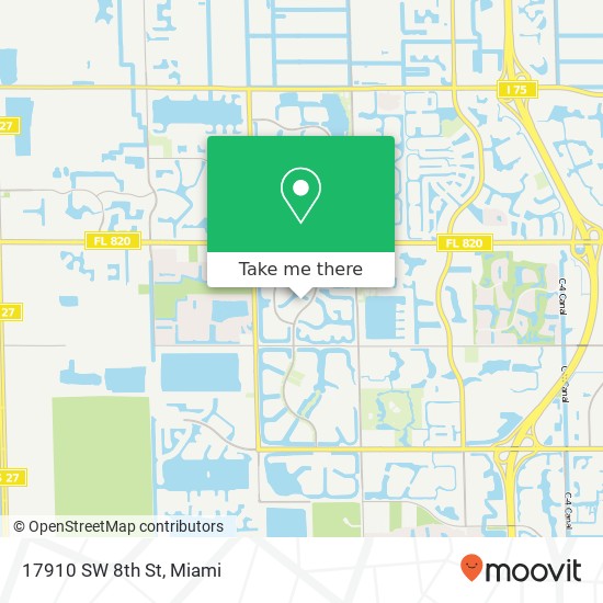 17910 SW 8th St map