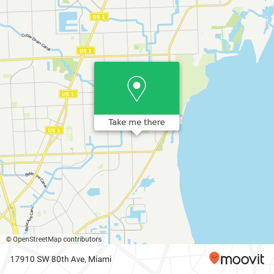 17910 SW 80th Ave map