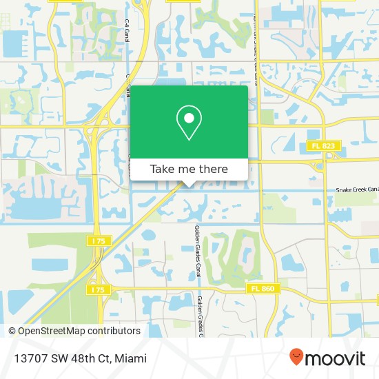 13707 SW 48th Ct map