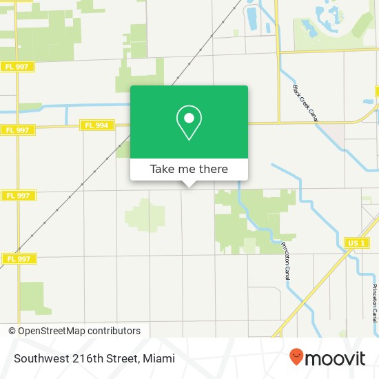 Southwest 216th Street map