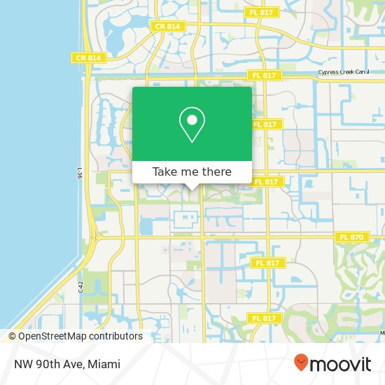 NW 90th Ave map