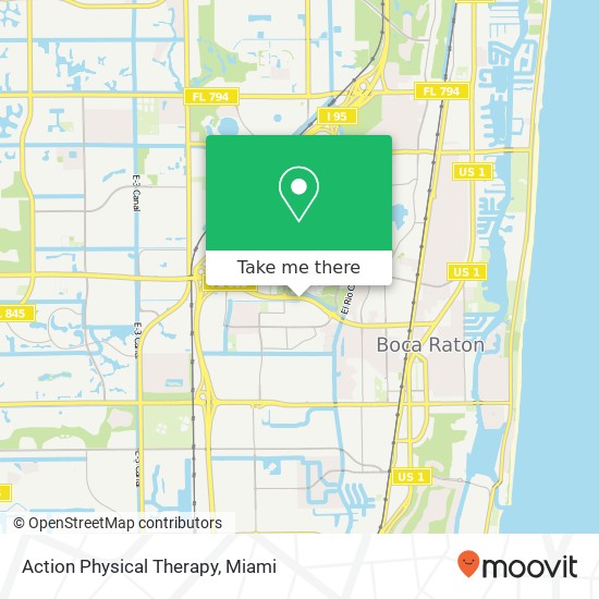 Mapa de Action Physical Therapy
