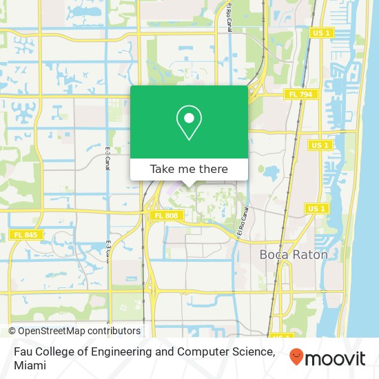 Fau College of Engineering and Computer Science map