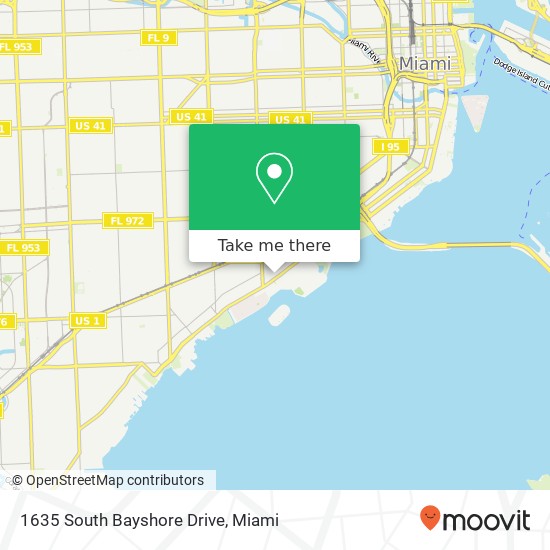 1635 South Bayshore Drive map