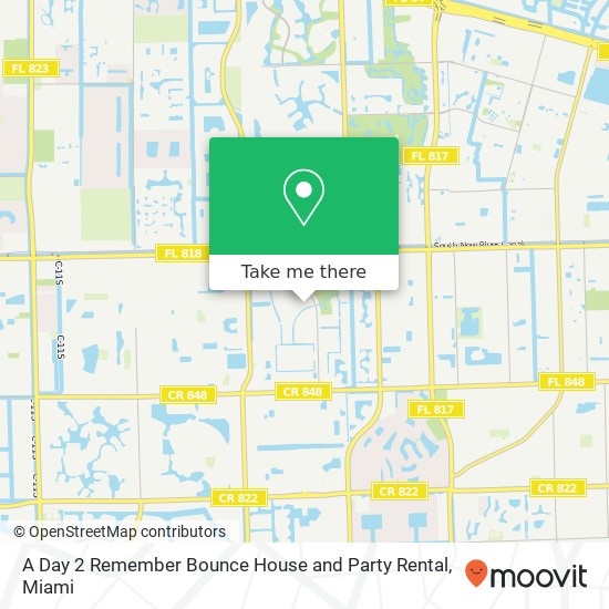 Mapa de A Day 2 Remember Bounce House and Party Rental