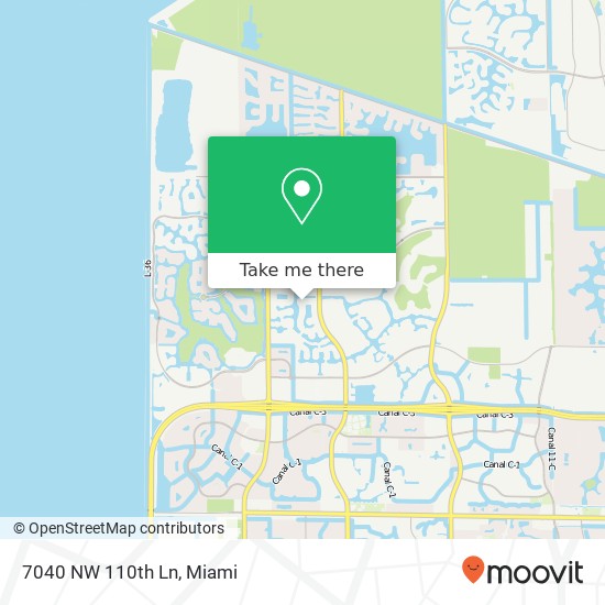 Mapa de 7040 NW 110th Ln