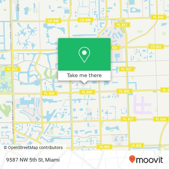 9587 NW 5th St map