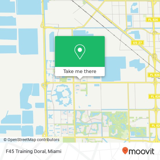 F45 Training Doral map