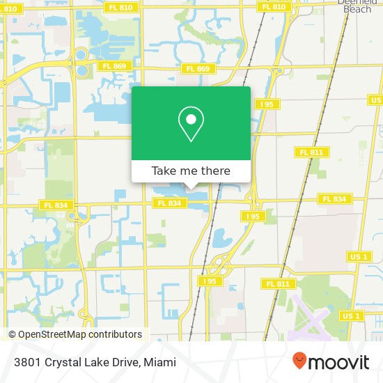 3801 Crystal Lake Drive map