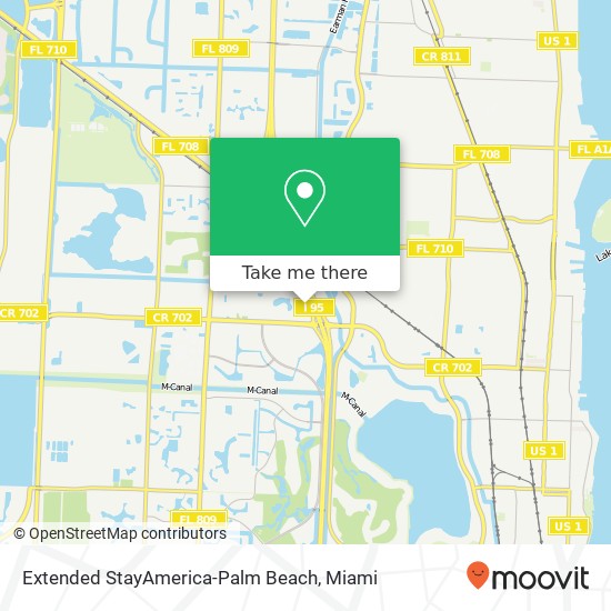 Extended StayAmerica-Palm Beach map