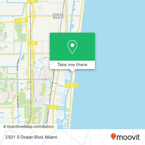 2501 S Ocean Blvd map