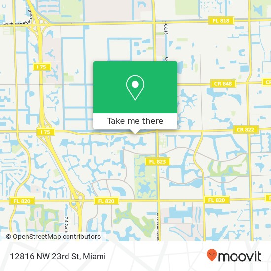 12816 NW 23rd St map