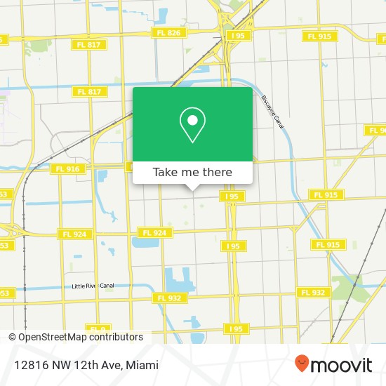 12816 NW 12th Ave map