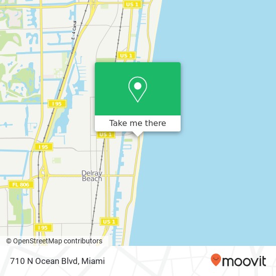 710 N Ocean Blvd map