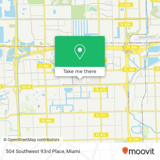 504 Southwest 93rd Place map