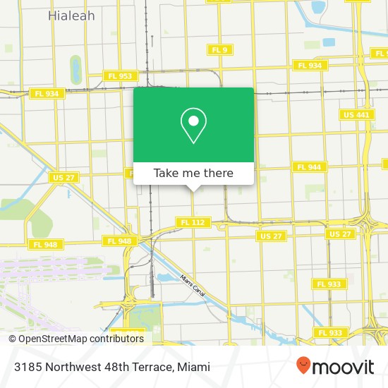 3185 Northwest 48th Terrace map