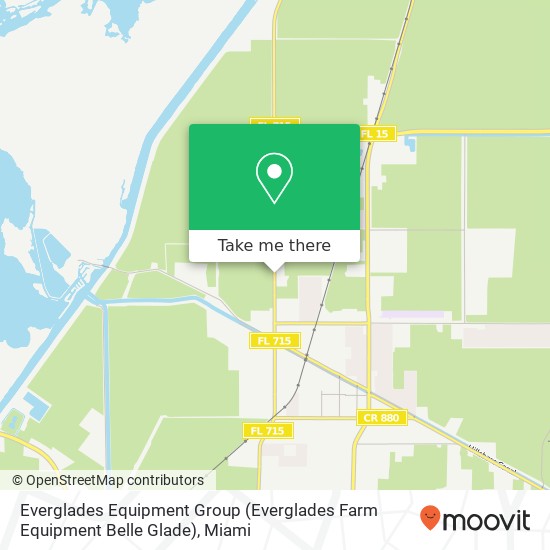 Mapa de Everglades Equipment Group (Everglades Farm Equipment Belle Glade)